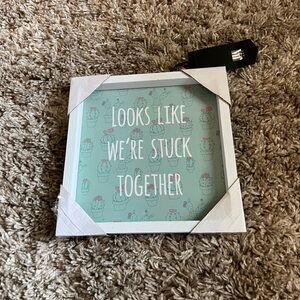 NWT JJA Art “Looks like we are stuck‎ together” wall art